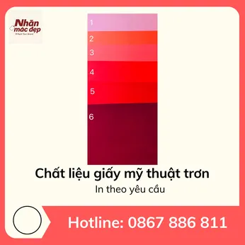 In tag treo - Giấy mỹ thuật trơn