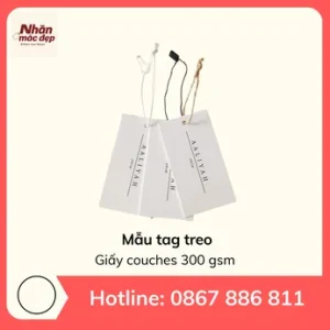 Tag treo - Giấy couches 300 gsm