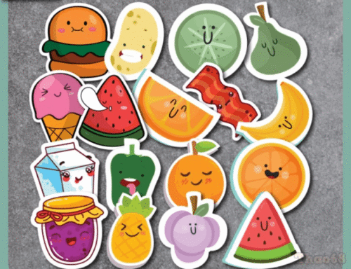 Thành phẩm sticker tự làm thủ công
