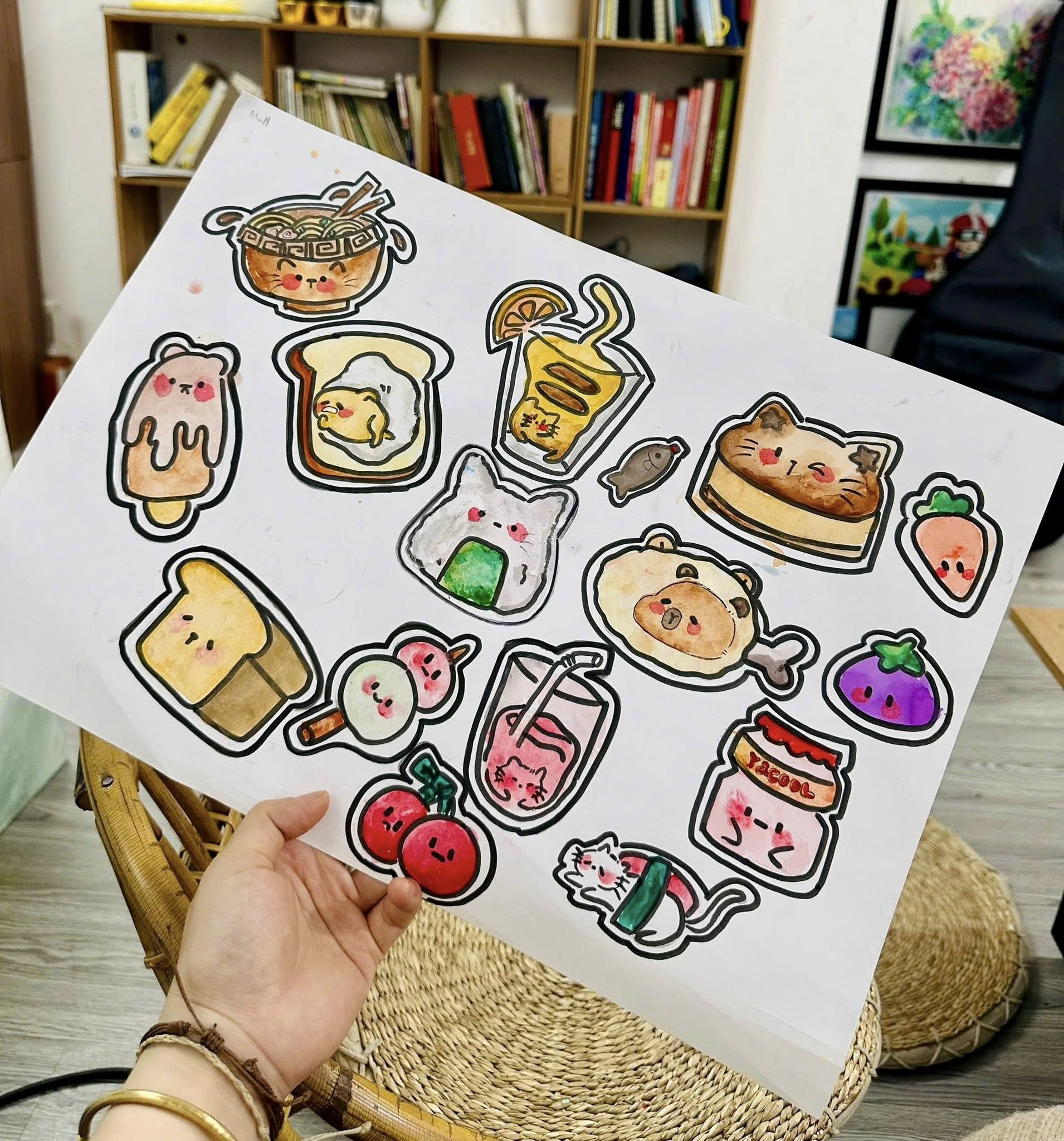 Ảnh vẽ tay các sticker