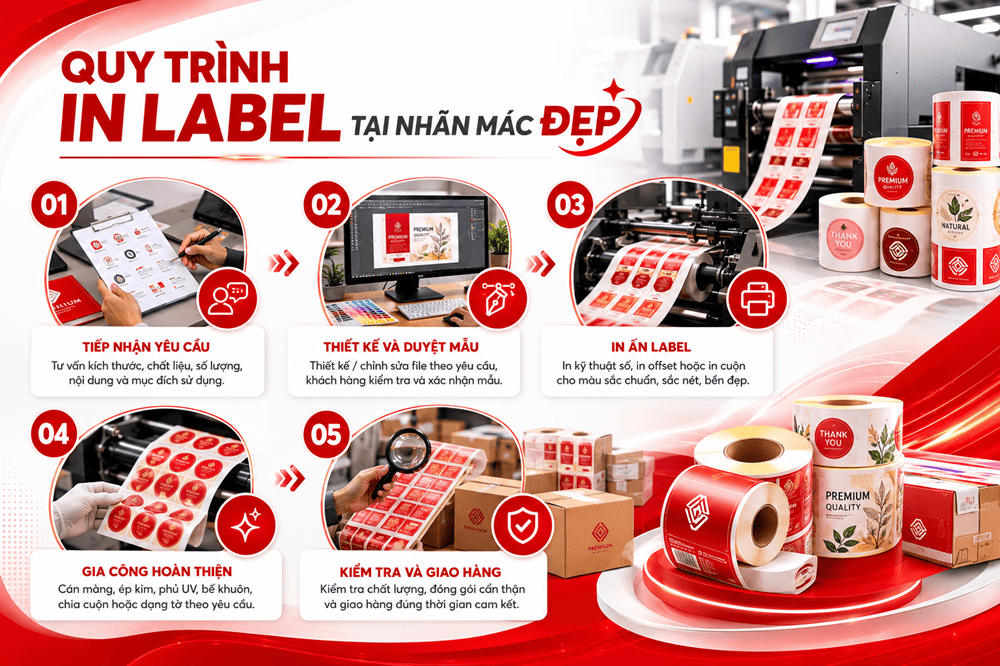 Quy trình in label tại Nhãn Mác Đẹp