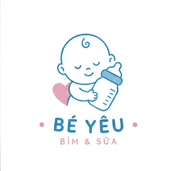 Logo bỉm sữa tối giản 2