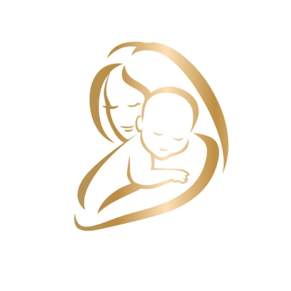 Mẫu logo mẹ ôm bé 3
