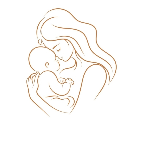 Mẫu logo mẹ ôm bé 4