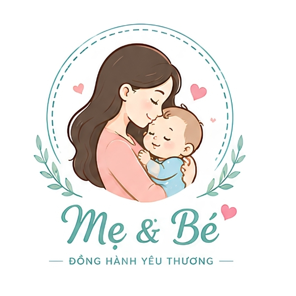 Mẫu logo mẹ và bé dễ thương 2