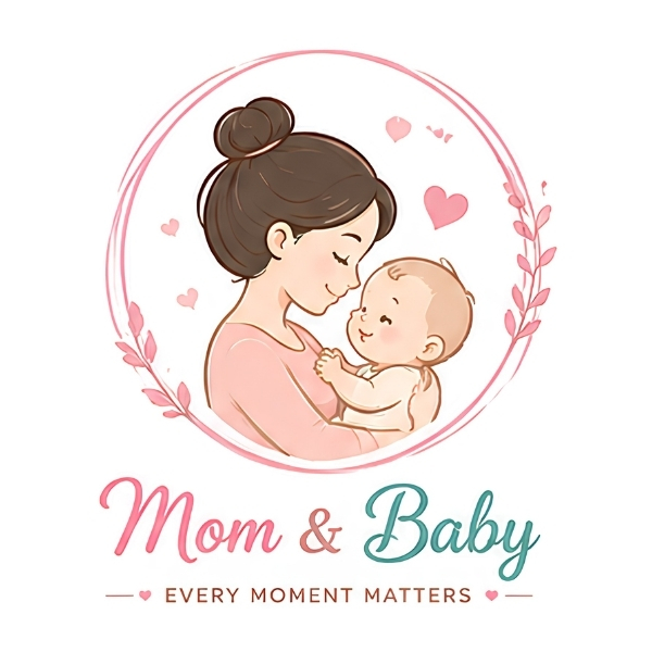 Mẫu logo mẹ và bé dễ thương 3