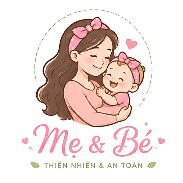 Mẫu logo mẹ và bé dễ thương 5