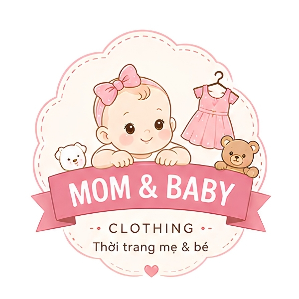 Mẫu logo mẹ và bé hiện đại 7