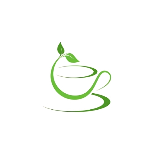 Logo lá trà phong cách tối giản 3