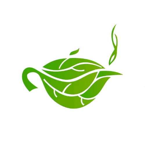 Logo lá trà phong cách tối giản 1