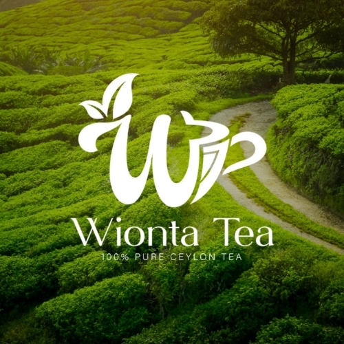 Logo lá trà mang phong cách hiện đại 1