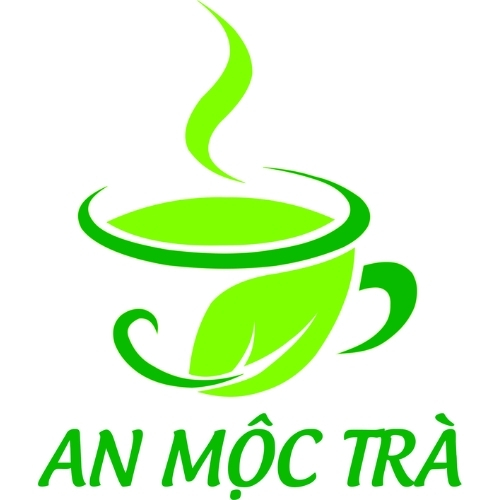 Logo lá trà kết hợp kiểu chữ nghệ thuật 4
