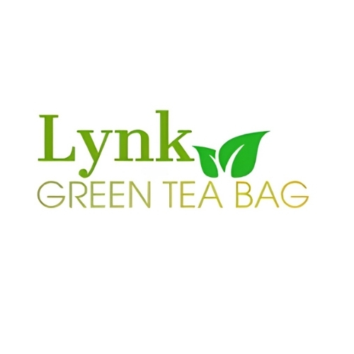 Logo lá trà kết hợp kiểu chữ nghệ thuật 2