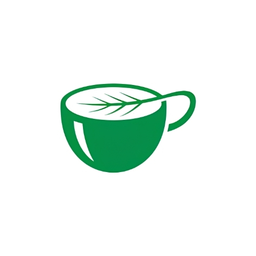 Logo lá trà phong cách tối giản 5