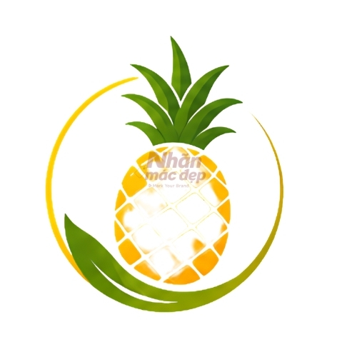 Logo dạng hoa quả làm hình nền 3