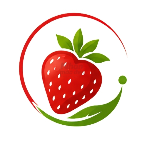 Logo dạng hoa quả làm hình nền 2