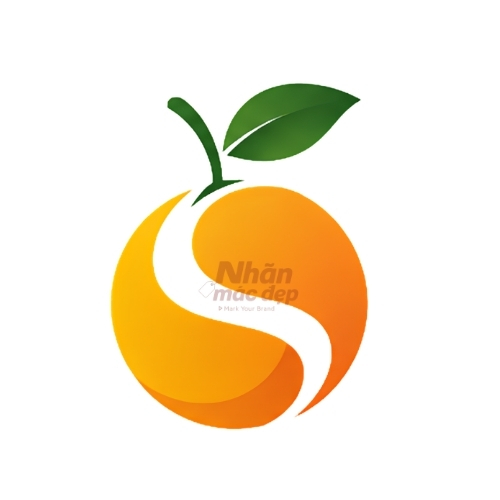 Logo dạng trái cây trừu tượng 10