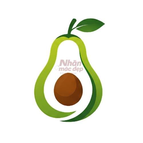 Logo dạng trái cây trừu tượng 9