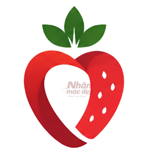 Logo dạng trái cây trừu tượng 5