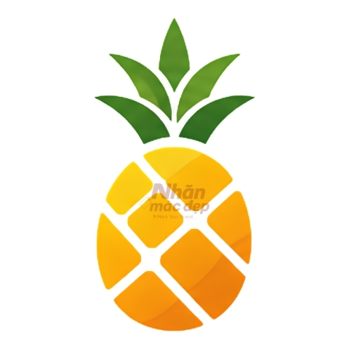 Logo dạng trái cây trừu tượng 3