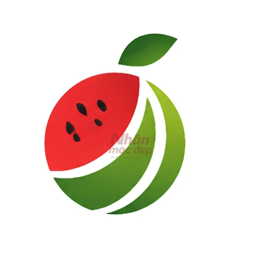Logo dạng trái cây trừu tượng 2