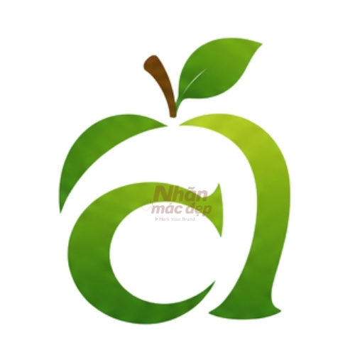 Logo trái cây dạng chữ 10