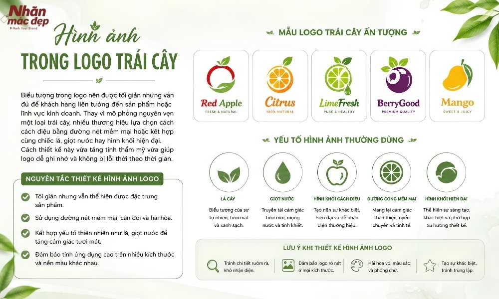 Hình ảnh trong logo trái cây