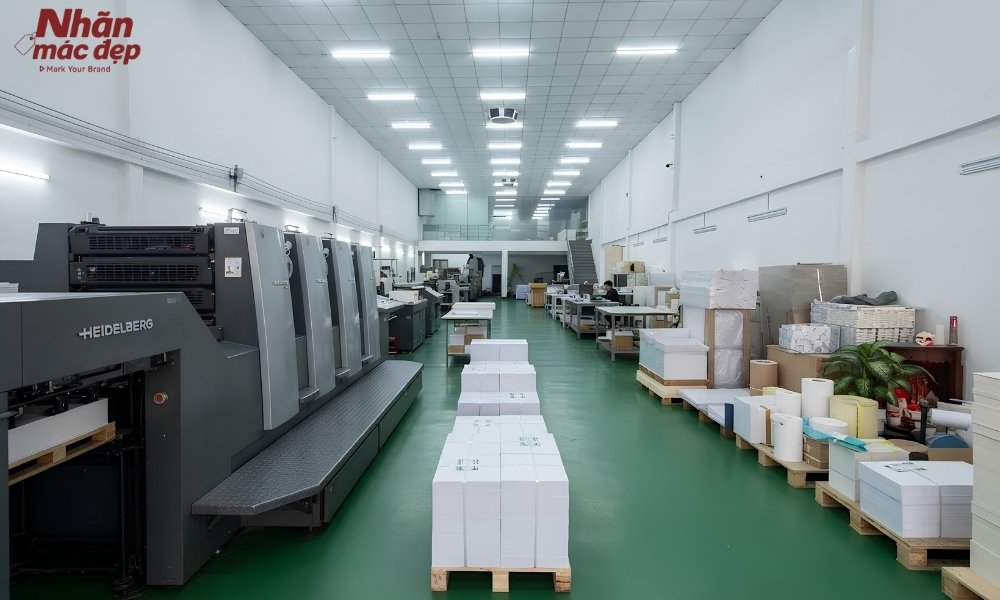 Xưởng in tem của Nhãn Mác Đẹp